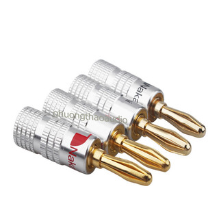 Jack bắp chuối Nakamichi, giắc bắp chuối Nakamichi, đầu cắm bắp chuối Nakamichi đồng nguyên chất