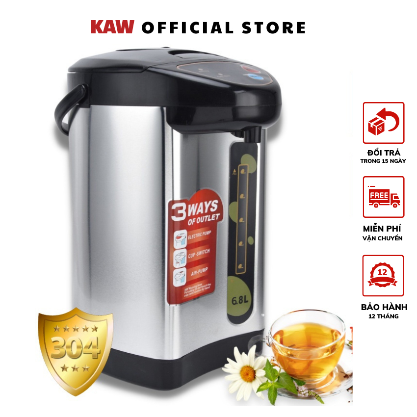 Bình thủy điện chính hãng KAW 5,8L Công suất lớn, Đun siêu tốc, an toàn, giá rẻ, bảo hành uy tín 12 tháng