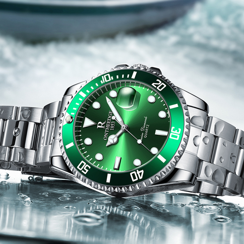 Đồng Hồ Nam Chính Hãng ONTHEEDGE R066 ROLEX SUBMARINER Dây Thép Mặt Kính Shapphire