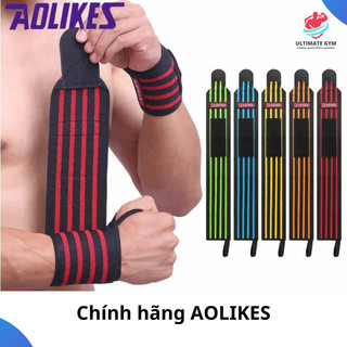 Băng quấn cổ tay, đai bảo vệ cổ tay chơi thể thao tập GYM chính hãng Aolikes ULTIMATE GYM