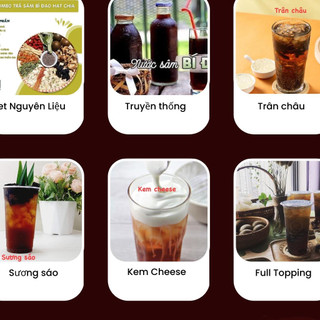 Trà Sâm Bí Đao Hạt Chia giải nhiệt