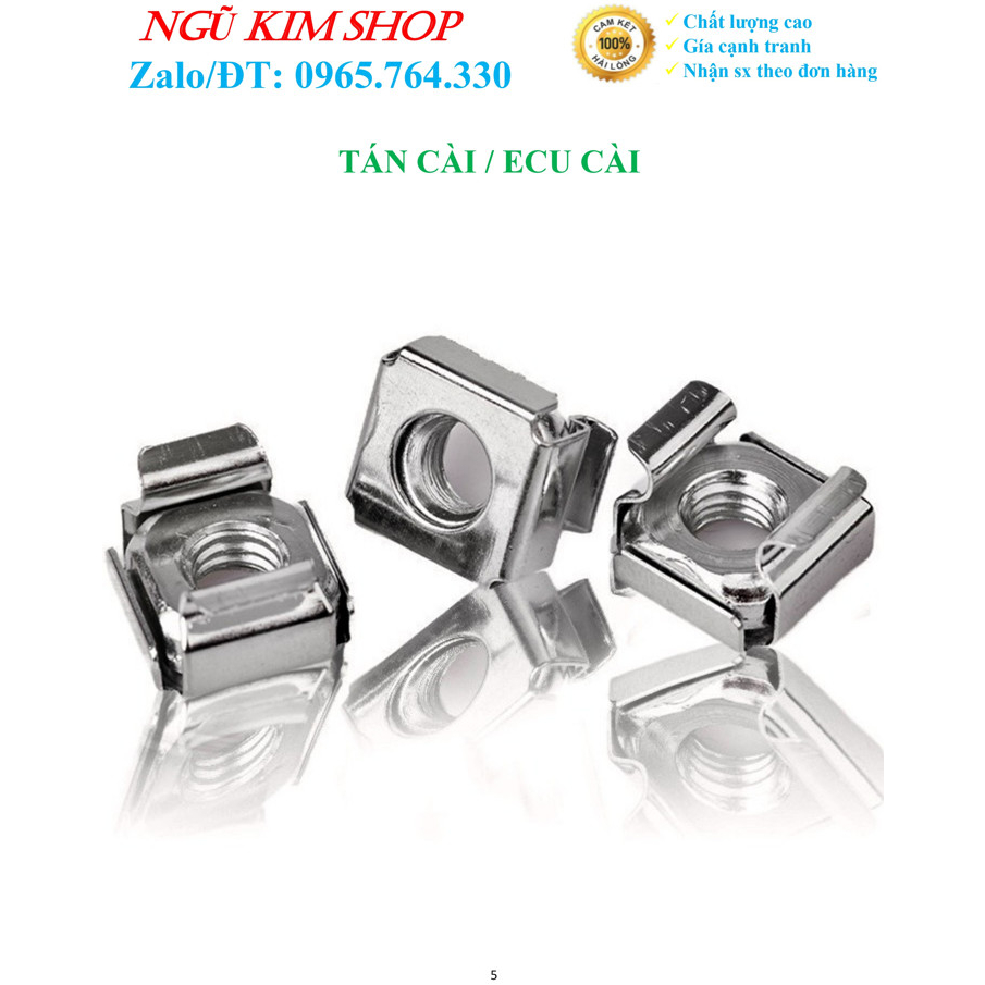 TÁN CÀI, ECU CÀI M5 _ M6 _ M8 _ M10 XI NIKEN