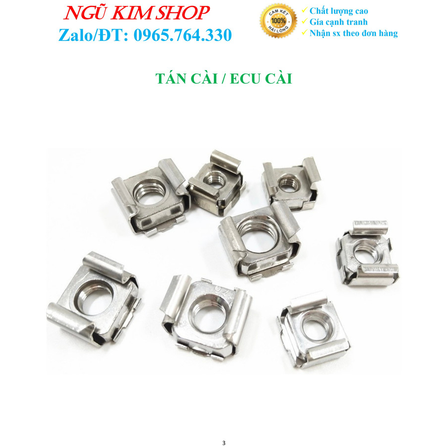 TÁN CÀI, ECU CÀI M5 _ M6 _ M8 _ M10 XI NIKEN