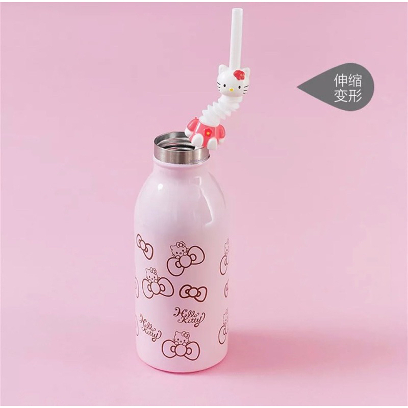 Ống Hút Nhựa Tái Sử Dụng - Hình Thú Hoạt Hình Co Giãn