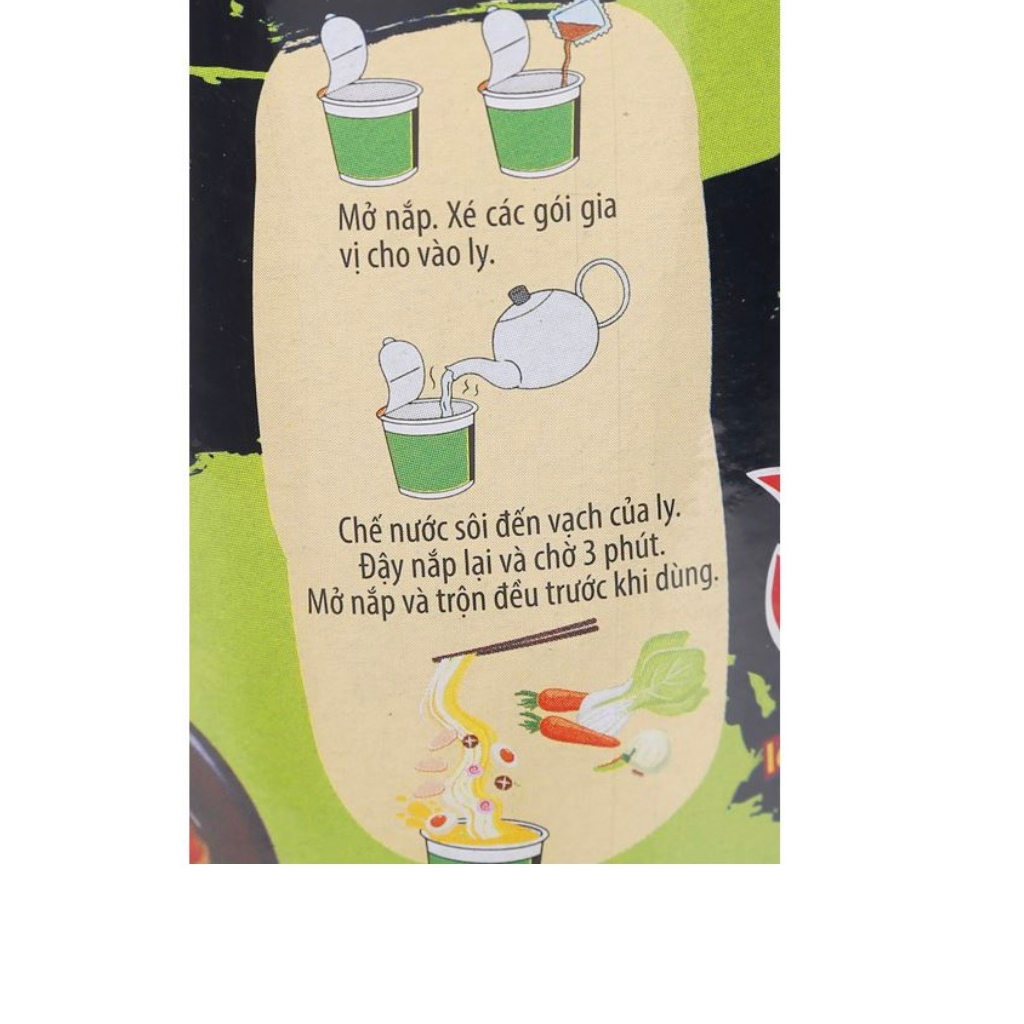 Combo 4 ly mì chay rau củ quả A One  Date mới 8 tháng.