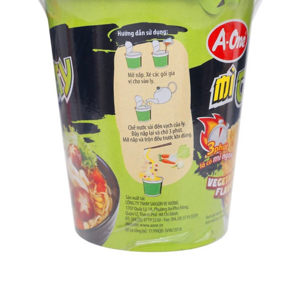 Combo 4 ly mì chay rau củ quả A One  Date mới 8 tháng.