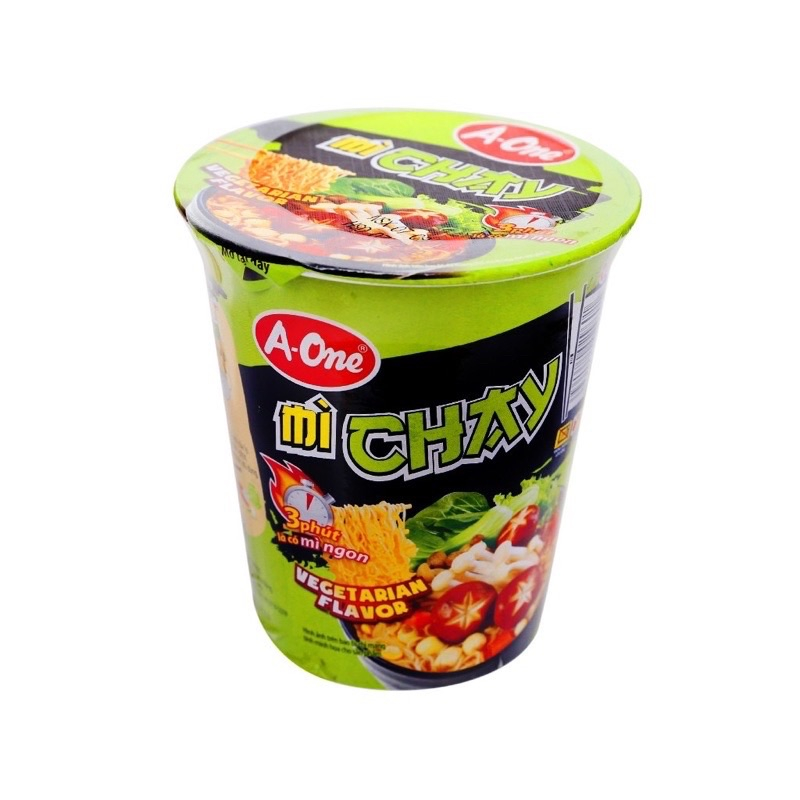 Combo 4 ly mì chay rau củ quả A One  Date mới 8 tháng.