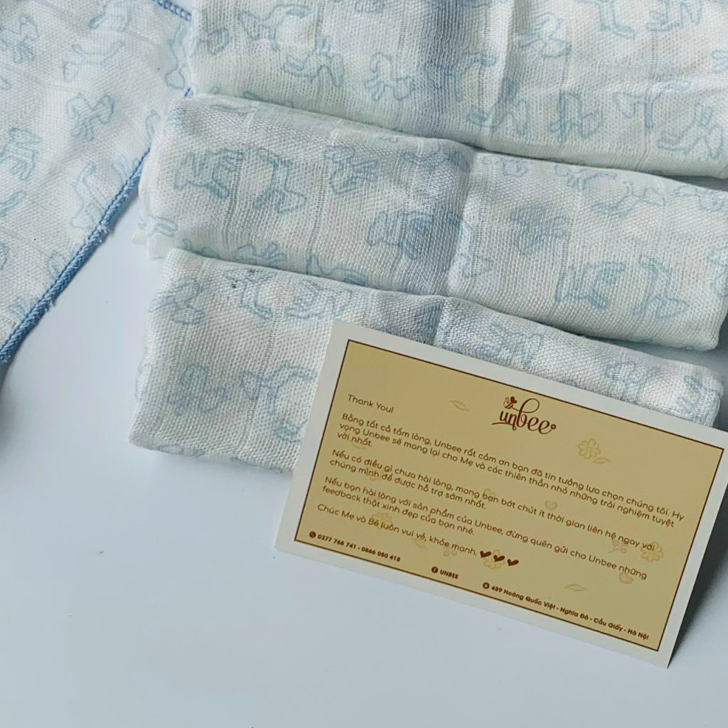 Khăn Sữa Sợi Tre Bamboo Ranbee Set 5 chiếc - Chất Liệu Xô Sợi Tre Cao Cấp  - PK03801