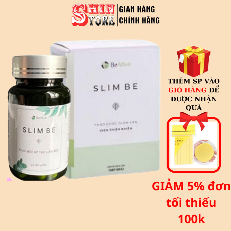 Trà Thảo Dược Giảm Cân SLIM BE Của BEALIVE Giúp Giảm Cân An Toàn Giảm 2 Đến 4 Kg Sau 1 Liệu Trình Chính Hãng