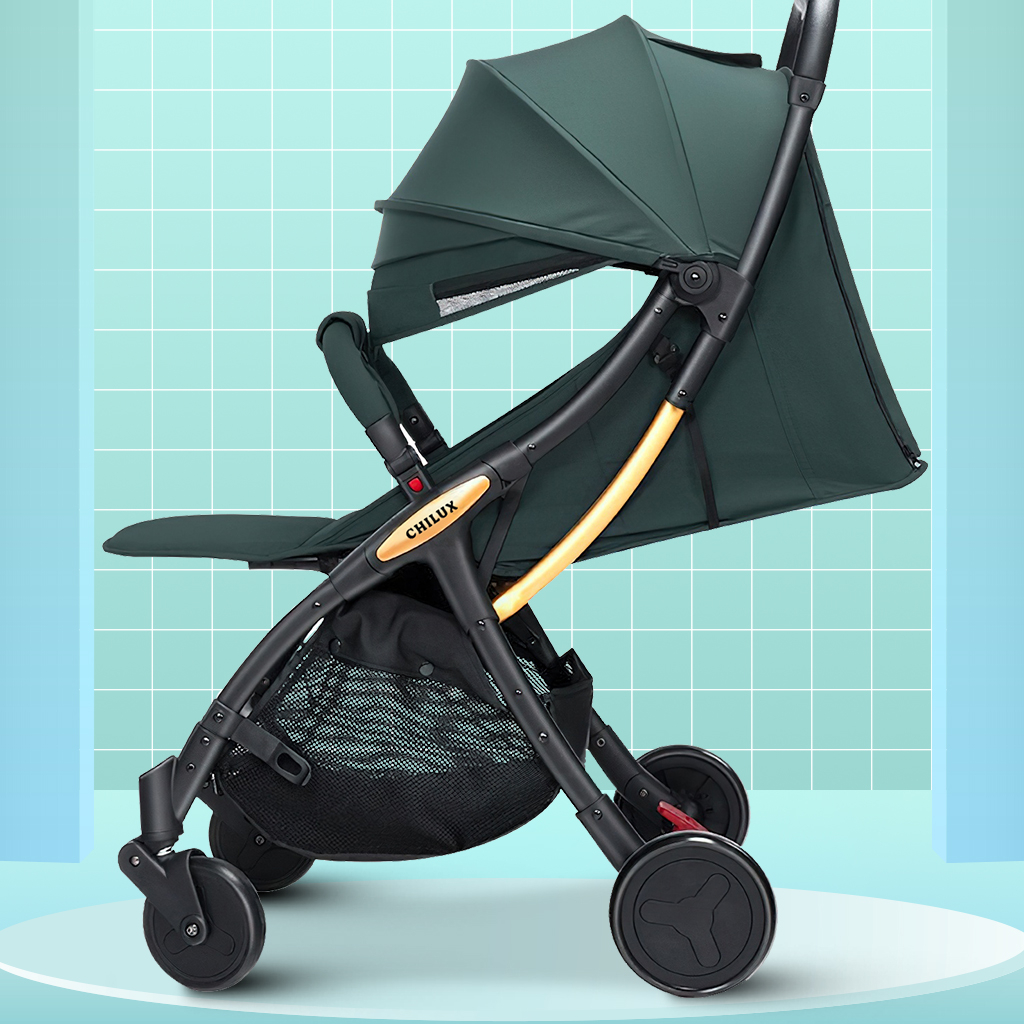 Xe đẩy cho bé gấp gọn CHILUX D23 - giảm rung lắc tối đa, bảo hành chính hãng 3 năm