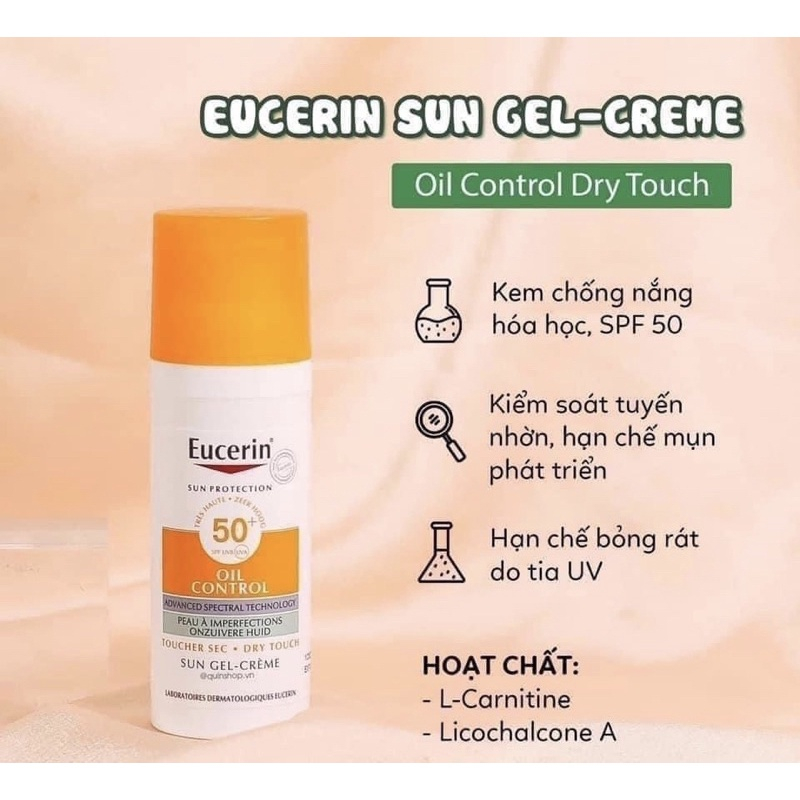 Kem chống nắng cho da nhờn mụn Eucerin Oil Control SPF50+ (tranli) | BigBuy360 - bigbuy360.vn