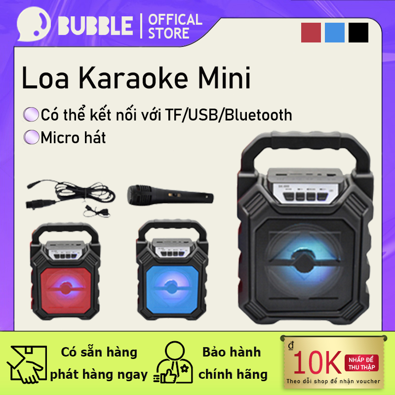 Loa Karaoke Mini Micro-Loa Micro Cầm Tay SK-668-Kết Nối Bluetooth 5.0-Chất Lượng Âm Thanh Siêu Chuẩn-Chất Lượng Cao