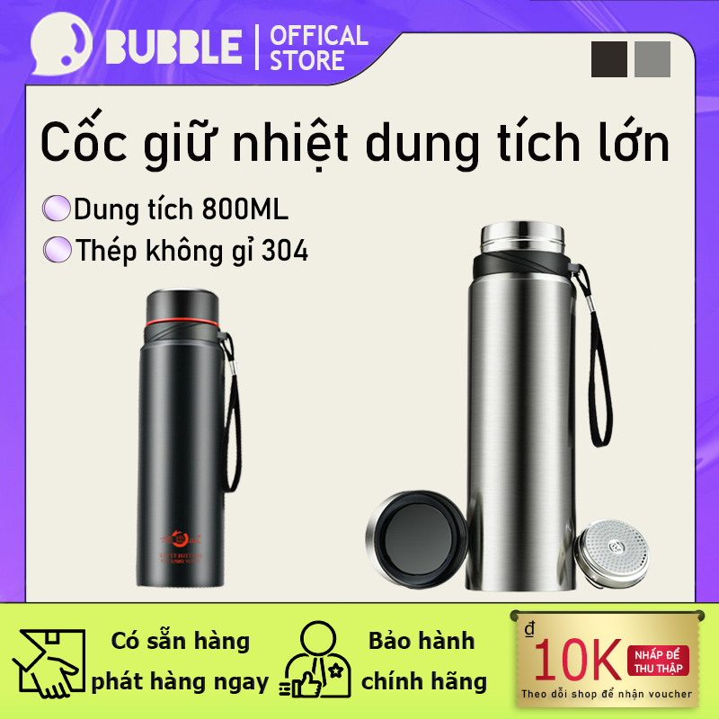Bình Giữ Nhiệt Nóng Lạnh Inox 2 Lớp Cao Cấp 800ML,tách trà di động ngoài trời,uống nước nóng