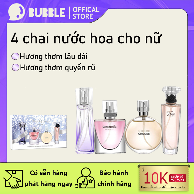 Sét 4 chai nước hoa hương thơm quyến rũ Nước hoa nữ,hương thơm lâu dài,Thơm Nhẹ