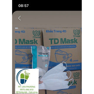 Khẩu trang kf94 td mask. thùng 300 cái. 30 bịch 10 cái.
