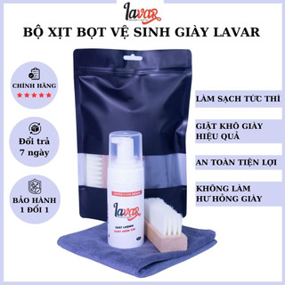 Bộ xịt BỌT vệ sinh giày Lavar