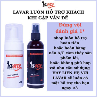 Bộ xịt BỌT vệ sinh giày Lavar