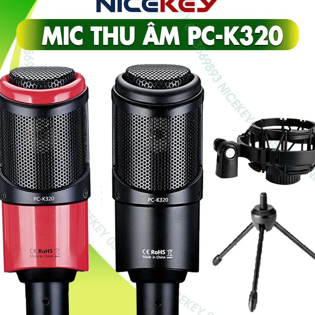 Combo Mic Thu Âm TAKSTAR PC K320, Sound Card K10, Micro Chuyên Nghiệp, Hàng Chính Hãng