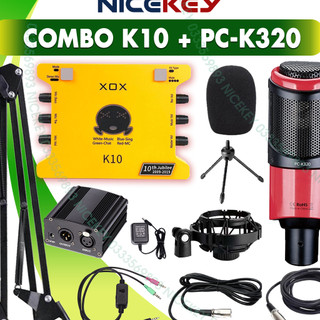 Combo Mic Thu Âm TAKSTAR PC K320, Sound Card K10, Micro Chuyên Nghiệp, Hàng Chính Hãng [BH 1 NĂM]