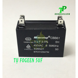 Tụ Quạt 5UF Mascotop CBB61 +5%
