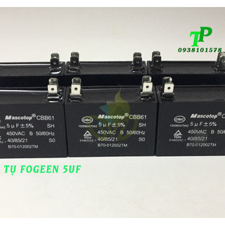 Tụ Quạt 5UF Mascotop CBB61 +5%
