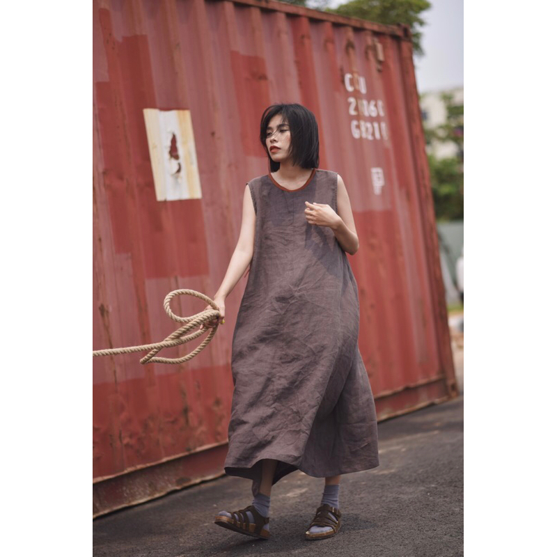 VÁY SẮC ĐÁ LINEN
