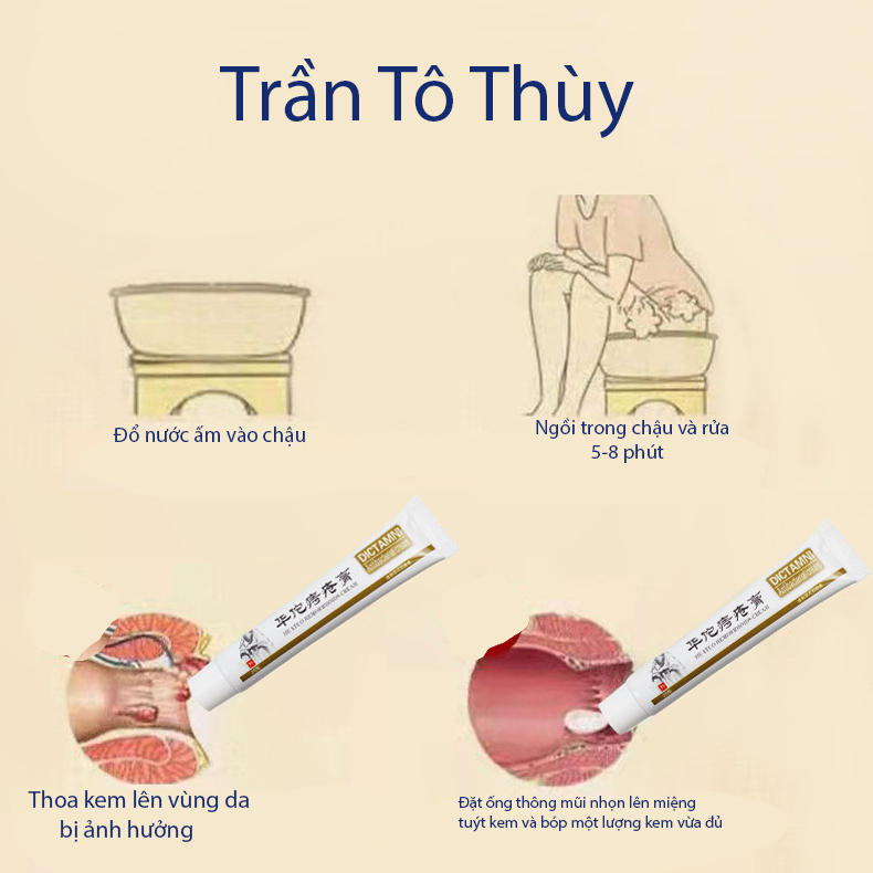Kem bôi trĩ nứt kẽ hâu môn dictamni 20gr-trantothuy
