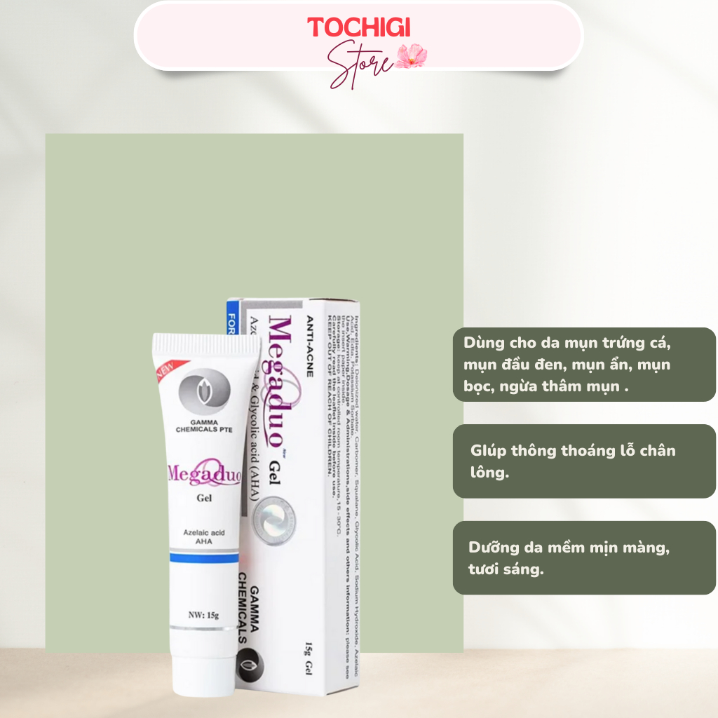 Gel giảm mụn và thâm Megaduo