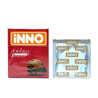 Bao cao su kéo dài thời gian Inno Delay hộp 3 chiếc chính hãng tiêu chuẩn Malaysia giá rẻ tiết kiệm
