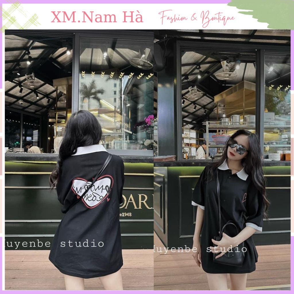 Áo Polo nữ hình thêu xịn chất liệu cá sấu cao cấp, áo thun có cổ unisex trẻ trung cá tính phong cách trẻ trung.