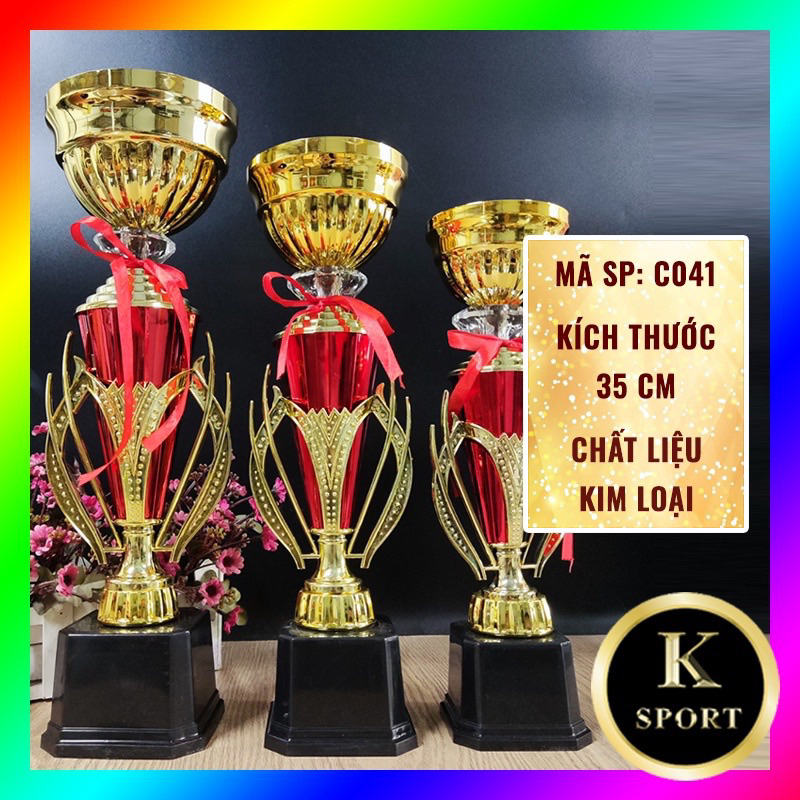 MIỄN PHÍ DECAL GIẤY Cúp Vàng Thể Thao Lưu Niệm Bóng Đá K-SPORT Tổng kho sỉ lẻ cúp vinh danh spa làm đẹp giá rẻ toàn quốc