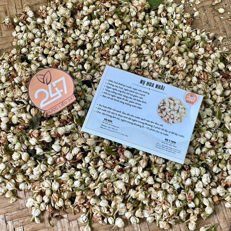 100g, 200g Nụ Nhài  - Làm Đẹp Da, Chống Lão Hóa, Giảm Tế Bào Mỡ Trong Cơ Thể, Hỗ T