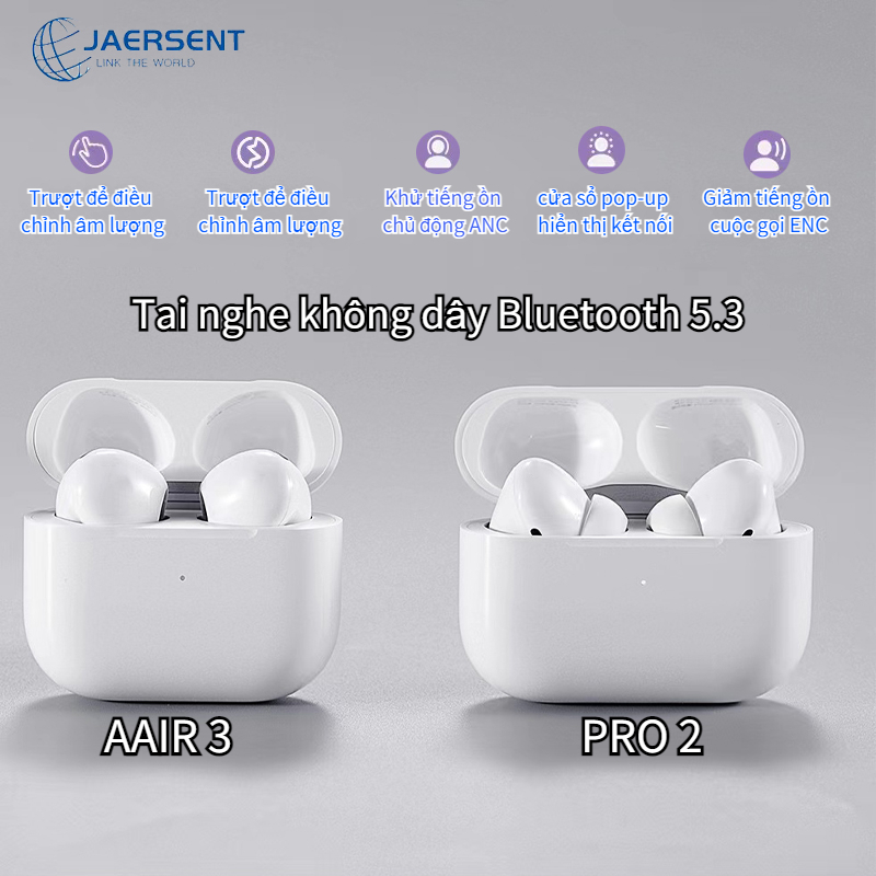 Tai Nghe Bluetooth AIP Không Dây iPPods A3 iPPods P4 Cao Cấp, Đổi Tên, Định Vị, Dùng cho các dòng máy, chính hãng