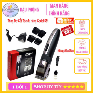 Tông đơ cắt tóc gia đình chuyên nghiệp codol 531 cao cấp - bảo hành 12 tháng