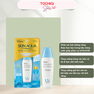 Sữa chống nắng dưỡng da ngừa mụn Sunplay Skin Aqua Acne Clear SPF 50+ PA++++ 25g