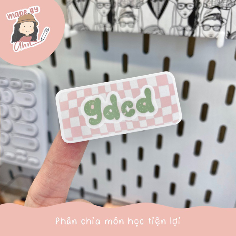 Nhãn phân môn 2023 - MADE BY AHN thiết kế
