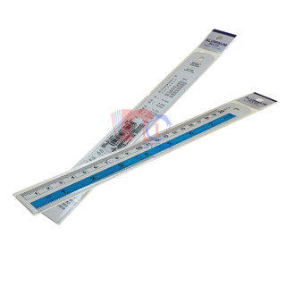 Thước nhôm 15cm, 20cm độ chính xác cao, chất liệu cao cấp - vpp happy kids