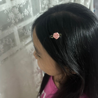Kẹp hoa nhí màu hồng/ trắng vintage, tiểu thư