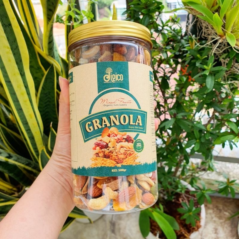 Granola hạt mix không đường phù hợp ăn kiêng và ăn chay