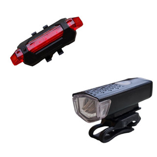 Đèn led gắn xe đạp -Bộ gồm 1 đèn trước và 1 đèn sau - Đèn xe đạp thể thao