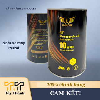 Nhớt xe máy Petrol One 10w40, nhớt lon tổng hợp, xe máy, xe côn tay, Tây Thành chuyên nhớt xe máy