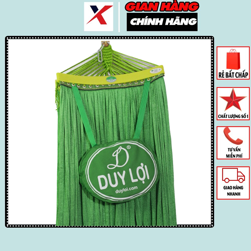 Lưới võng xếp duy lợi cỡ lớn kèm gối, loại 18 lỗ dùng cho khung 7kg - không kèm khung VDL
