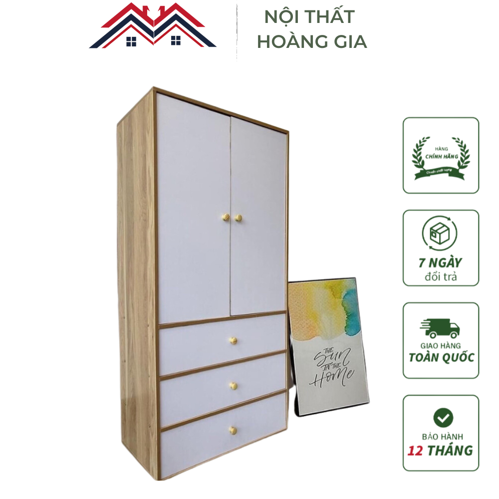 Tủ Gỗ 5 Cánh Tủ Nhỏ Đựng Quần Áo Trẻ Em Đựng Đồ Đa Năng Lắp Ghép Thiết Kế Hiện Đại Bằng Gỗ MDF Bền Đẹp