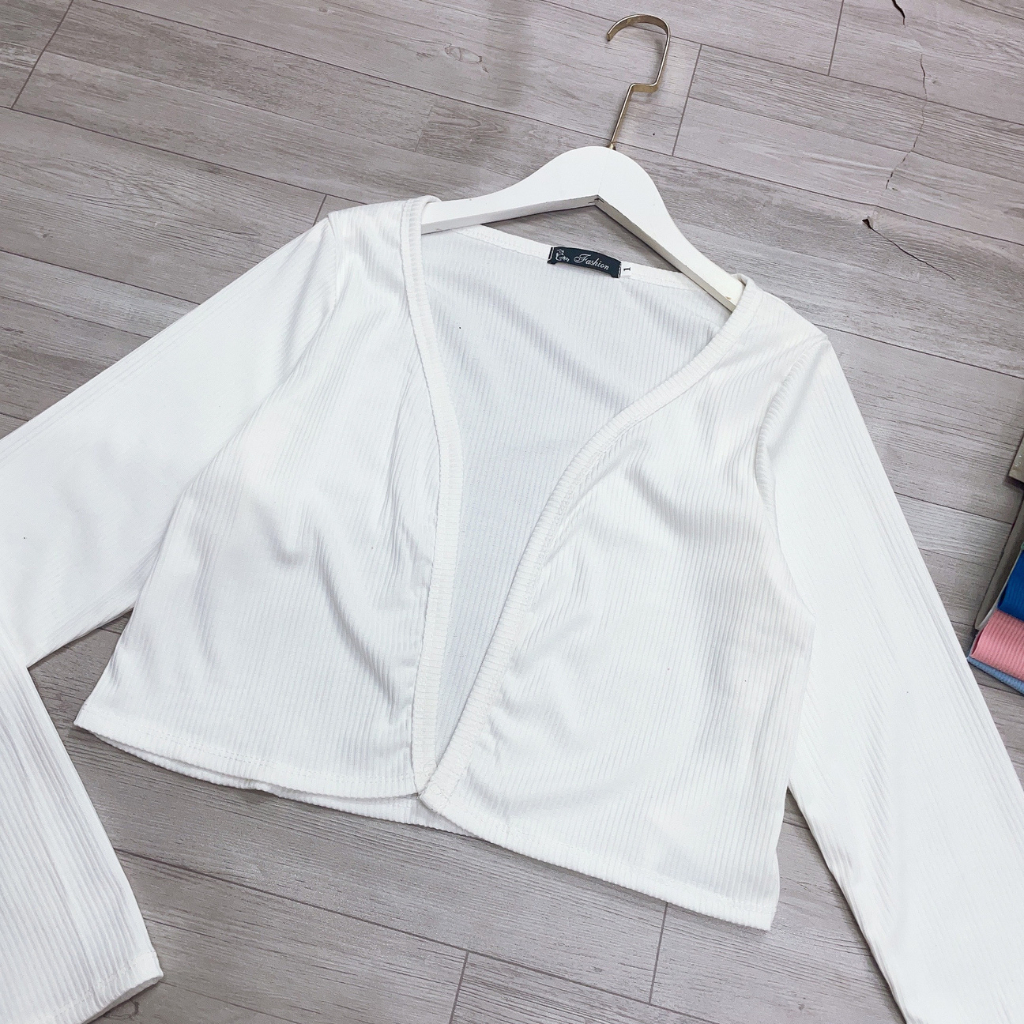Áo Khoác Gân Tay Phồng Bigsize Che Bắp Tay Mặc Được Với Tất Cả Các Loại Áo G116