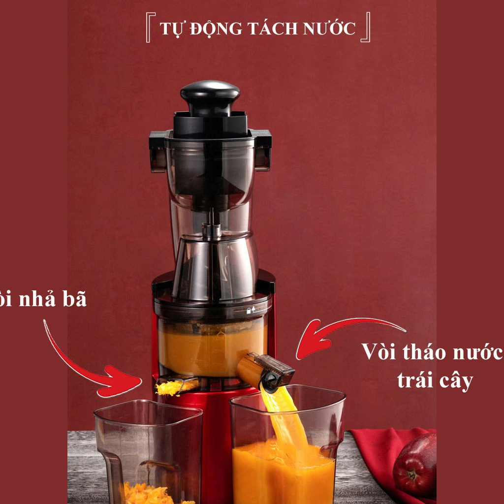 Máy ép chậm SOKANY công suất 300W, có thể làm kem cao cấp chính hãng, vắt kiệt nước 100% - REKKY