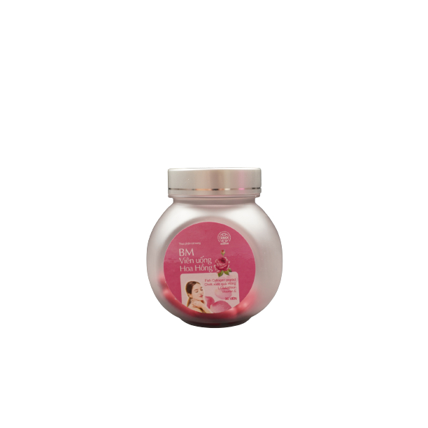 Viên Uống Hoa Hồng Thơm Cơ Thể BM Bổ Sung Collagen, Glutathion, Tinh Dầu Hoa Anh Thảo Và Vitamin E
