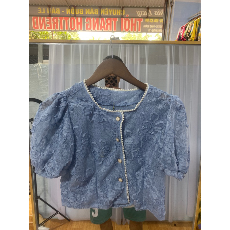 🔥🔥FREESHIP🔥ÁO REN CỔ NGỌC HÀNG QC SIÊU SỊN SÒ. KÈM ẢNH THẬT