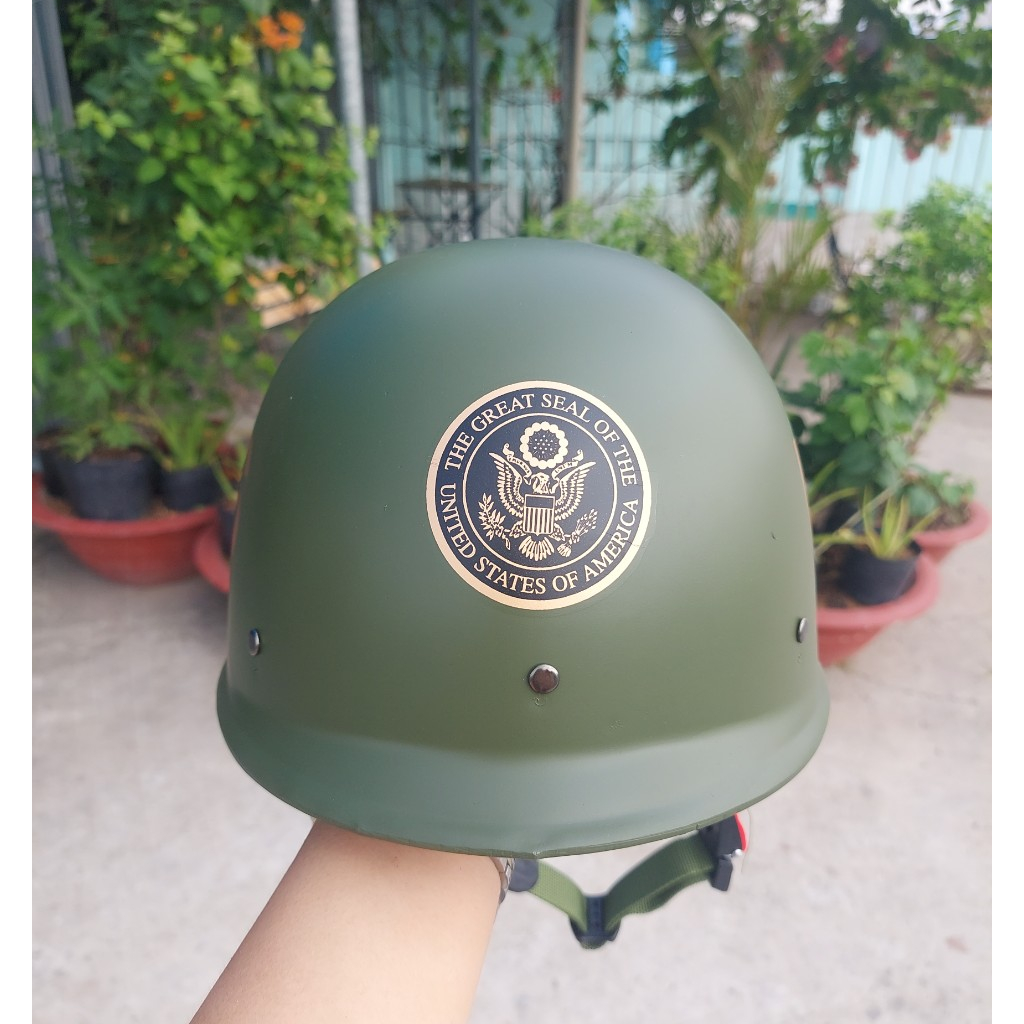 Nón bảo hiểm kiểu mẫu lính xưa, giá rẻ nam tính phong trần