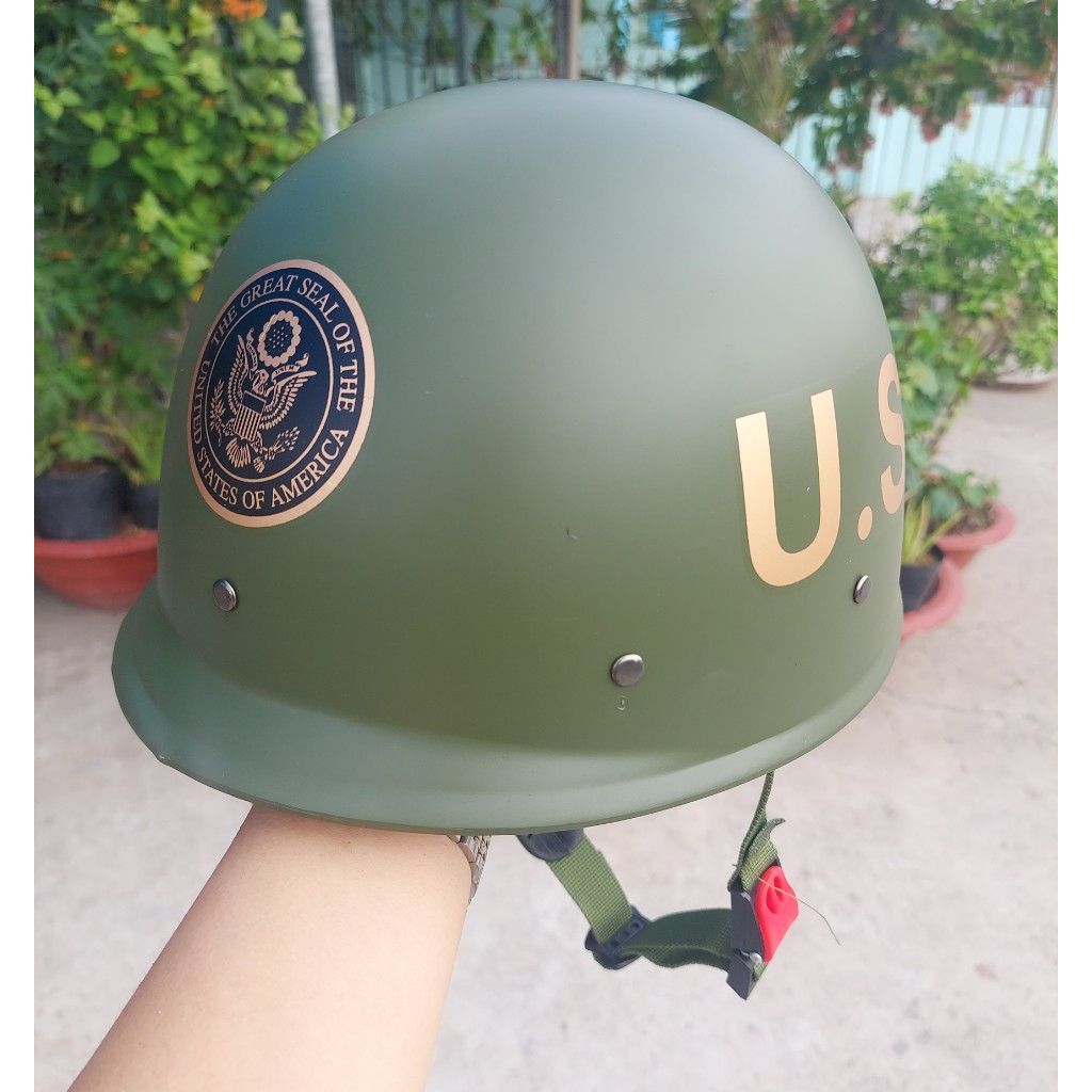 Nón bảo hiểm kiểu mẫu lính xưa, giá rẻ nam tính phong trần