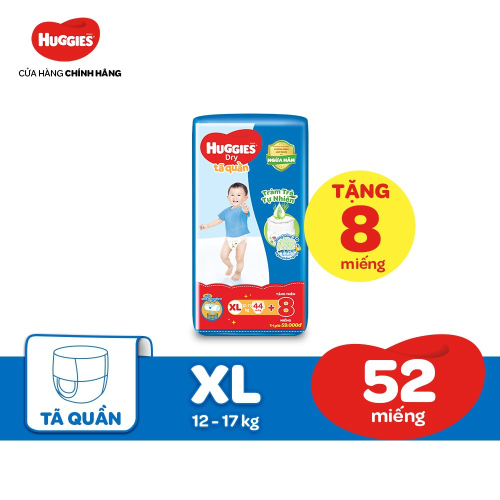 Bỉm quần Huggies M74/L68/XL62/XXL56/M74+8/L68+8 miếng mẫu mới.